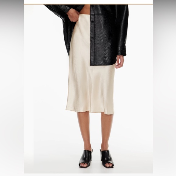 NWT* Babaton Aritzia Slip Midi Skirt - Picture 3 of 10